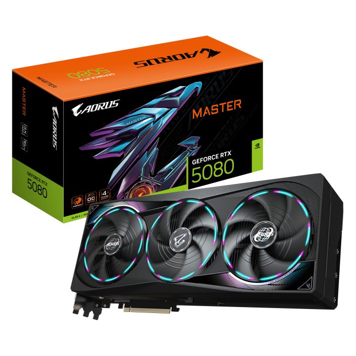 GIGABYTE AORUS GeForce RTX 5080 MASTER 16G Placa Gráfica