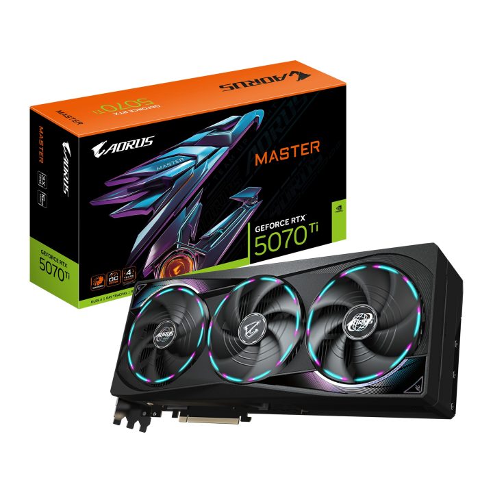 GIGABYTE AORUS GeForce RTX 5070 Ti MASTER 16G Placa Gráfica
