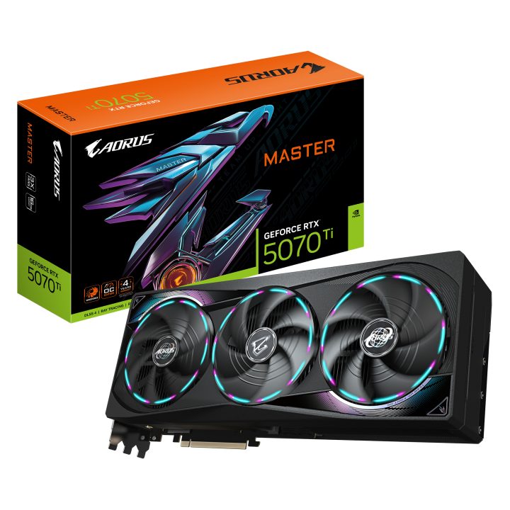GIGABYTE AORUS GeForce RTX 5070 Ti MASTER 16G Tarjeta Gráfica