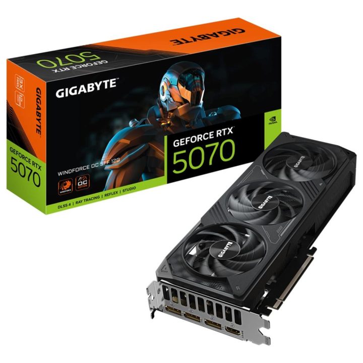 GIGABYTE GeForce RTX 5070 WINDFORCE OC SFF 12G Placa Gráfica