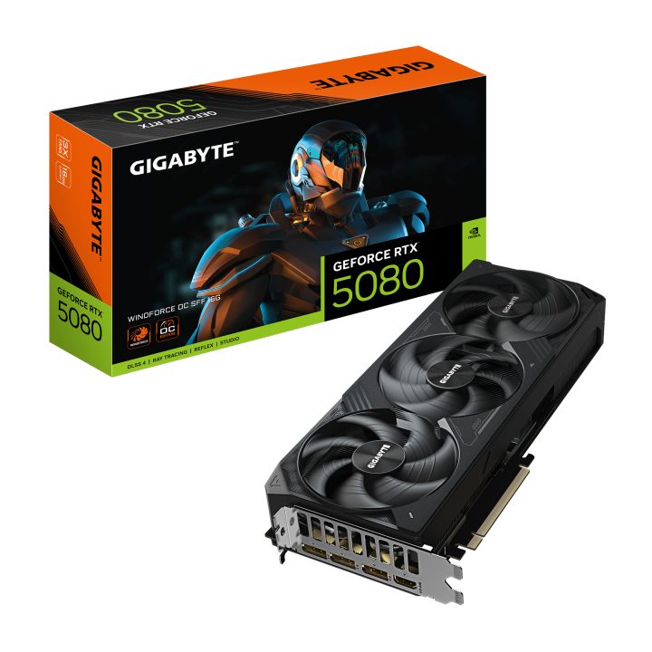 GIGABYTE GeForce RTX 5080 WINDFORCE OC SFF 16G Placa Gráfica