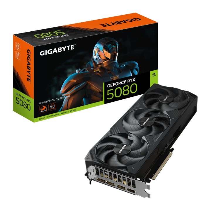 GIGABYTE GeForce RTX 5080 WINDFORCE OC SFF 16G Tarjeta Gráfica