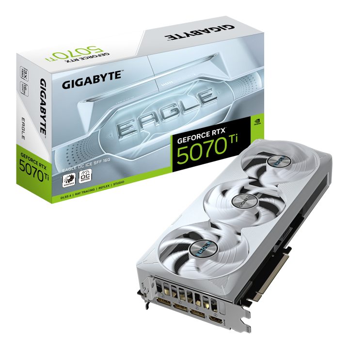 GIGABYTE GeForce RTX 5070 Ti EAGLE OC ICE SFF 16G Graphics Card -…