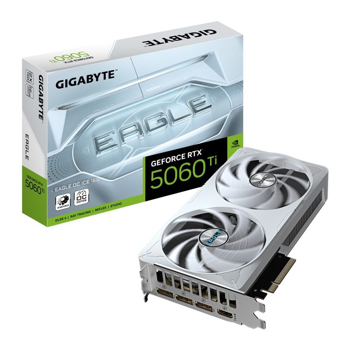 GIGABYTE GeForce RTX 5060 Ti EAGLE OC ICE 16G Graphics Card – 16 GB…