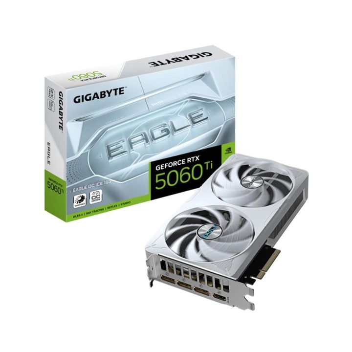 GIGABYTE GeForce RTX 5060 Ti EAGLE OC ICE 16G Placa Gráfica – 16 GB…
