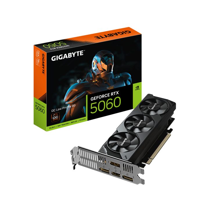 GIGABYTE GeForce RTX 5060 OC Low Profile 8G Graphics Card - 8GB…