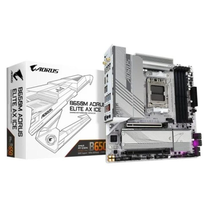 GIGABYTE B650M AORUS ELITE AX ICE Placa base