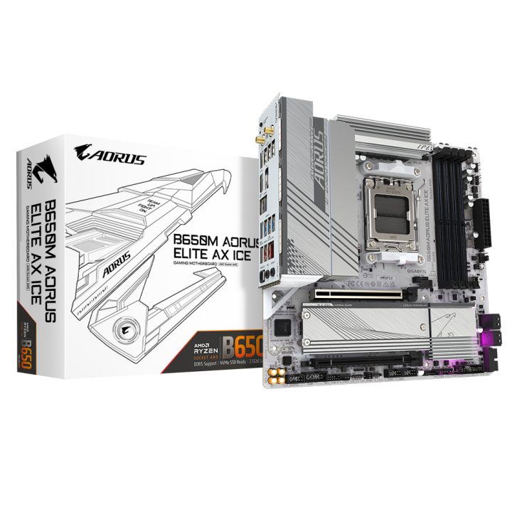GIGABYTE B650M AORUS ELITE AX ICE Placa base