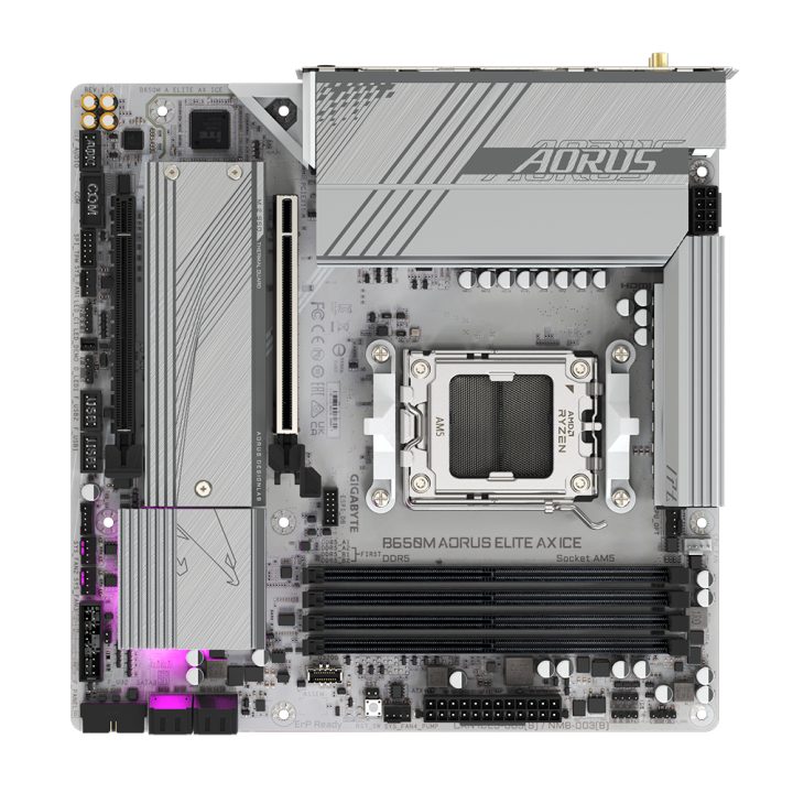 GIGABYTE B650M AORUS ELITE AX ICE Placa base