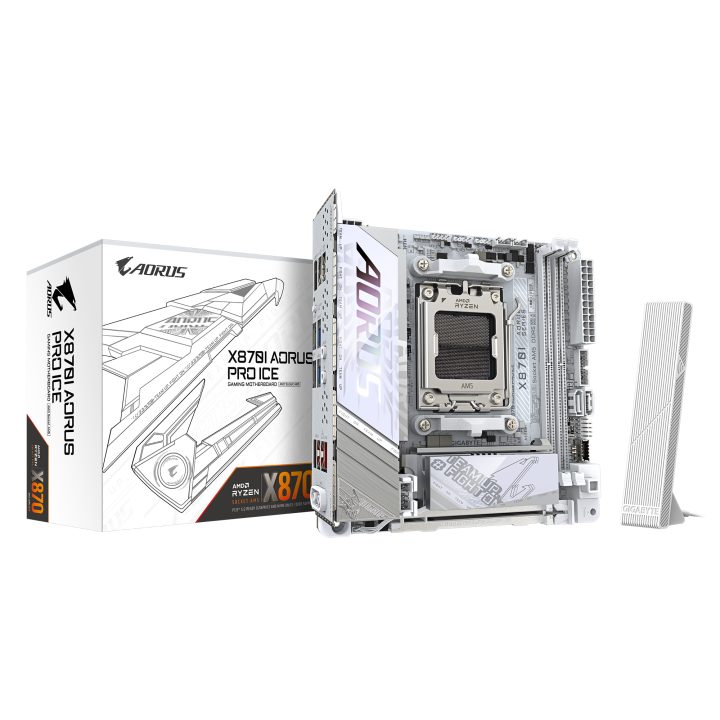 GIGABYTE X870I AORUS PRO ICE Placa base - Compatible con procesadores…