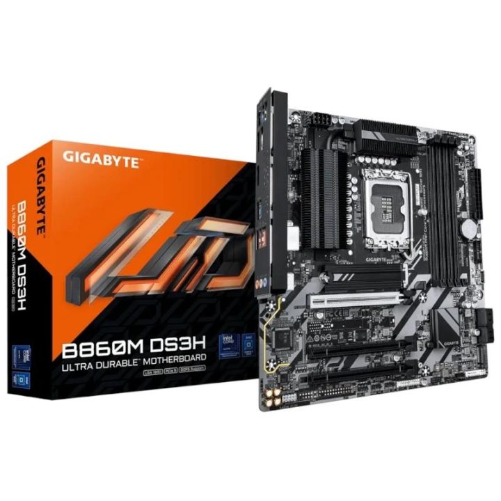 GIGABYTE B860M DS3H Motherboard - CPUs Intel Core Ultra, VRM de…