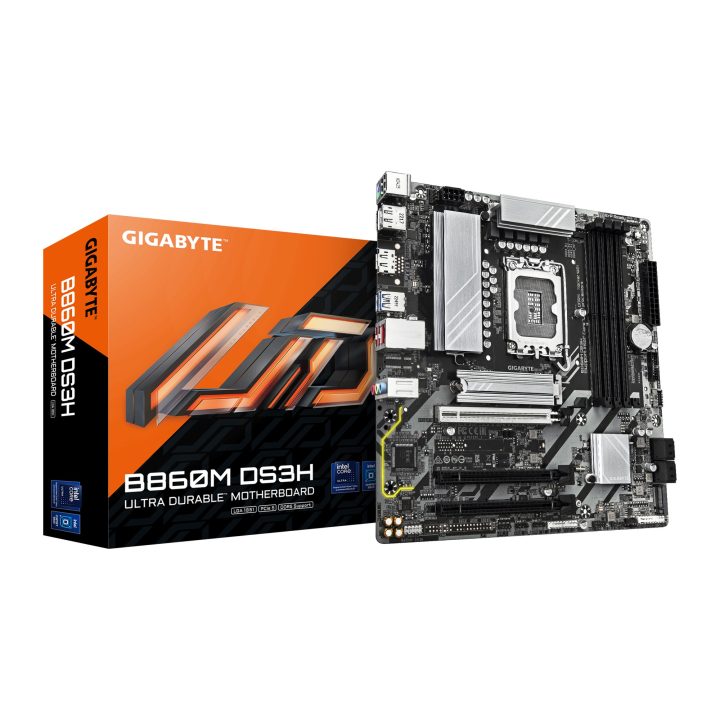 GIGABYTE B860M DS3H Motherboard - Intel Core Ultra CPUs, 5+1+2+1…