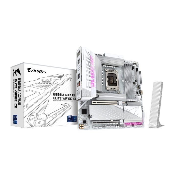 GIGABYTE B860M AORUS ELITE WF6E ICE Motherboard