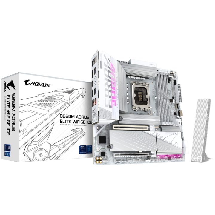 GIGABYTE B860M AORUS ELITE WF6E ICE Placa base