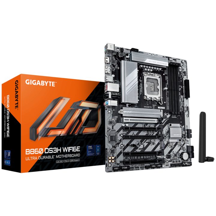 GIGABYTE B860 DS3H WIFI6E Motherboard - Intel Core Ultra CPUs…