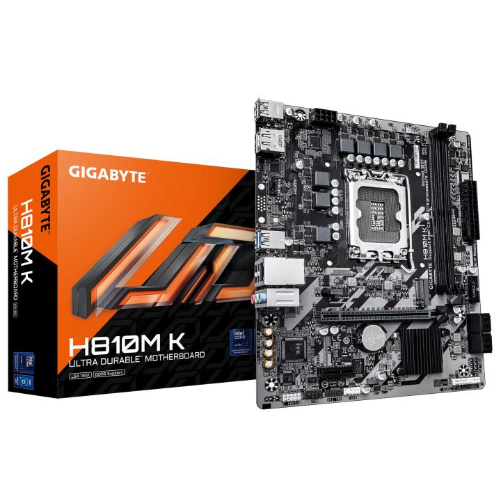 GIGABYTE H810M K Motherboard – Intel Core Ultra Processors (Series…