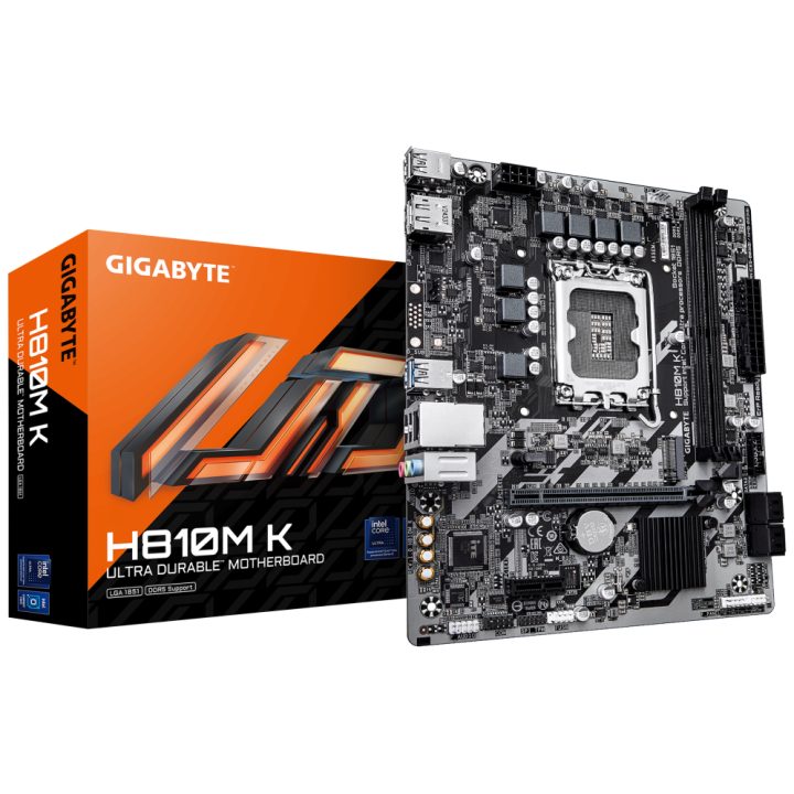 GIGABYTE H810M K Motherboard – Processadores Intel Core Ultra (Série…