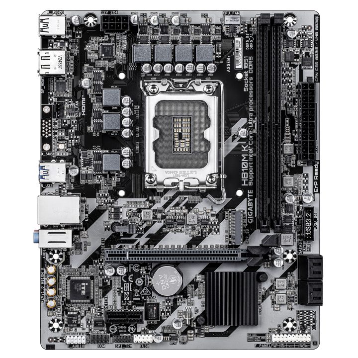GIGABYTE H810M K Placa Base – Procesadores Intel Core Ultra (Serie…