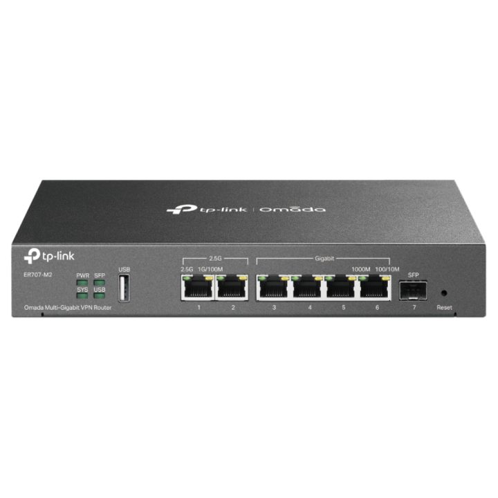 TP-Link Omada ER707-M2 router 2.5 Gigabit Ethernet, Fast Ethernet…