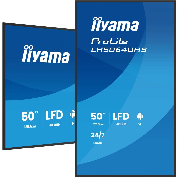 iiyama LH5064UHS-B1AG Signage Display Flat Panel Display for Digital…