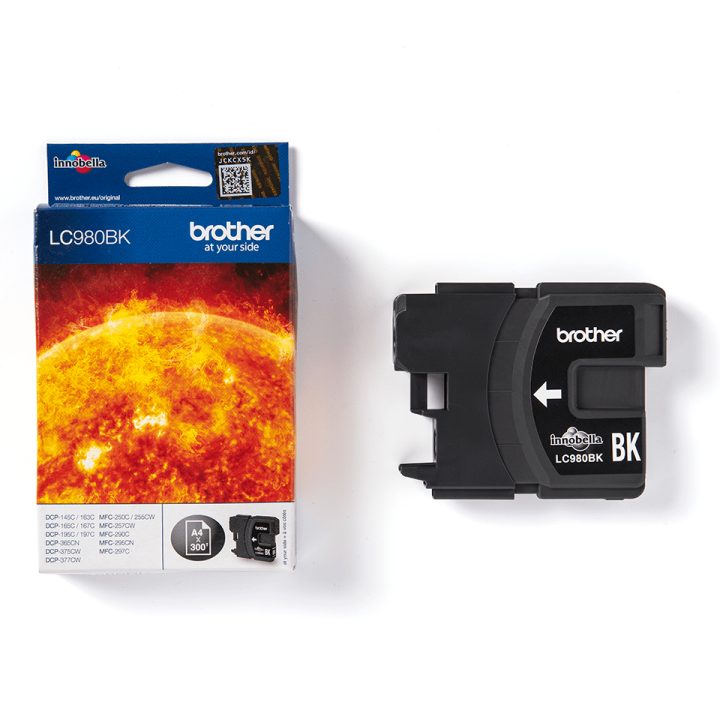Brother LC980BK cartucho de tinta 1 unidade(s) Original Preto