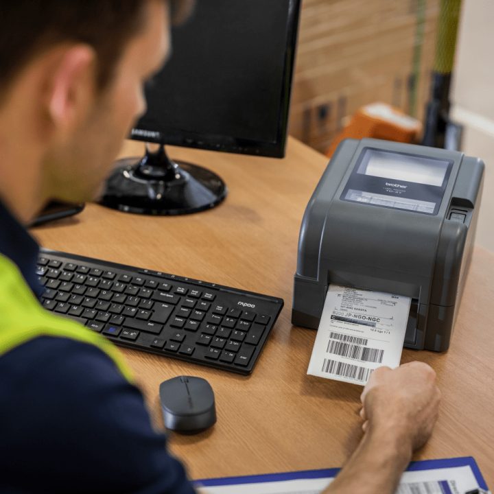 Brother TD-4520TN Thermal Direct / Thermal Transfer Label Printer 300…