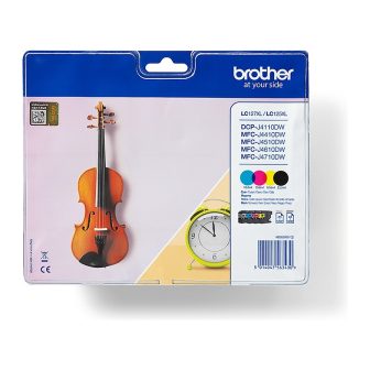 Brother LC127XLVALBP ink cartridge 4 piece(s) Original Black, Cyan…