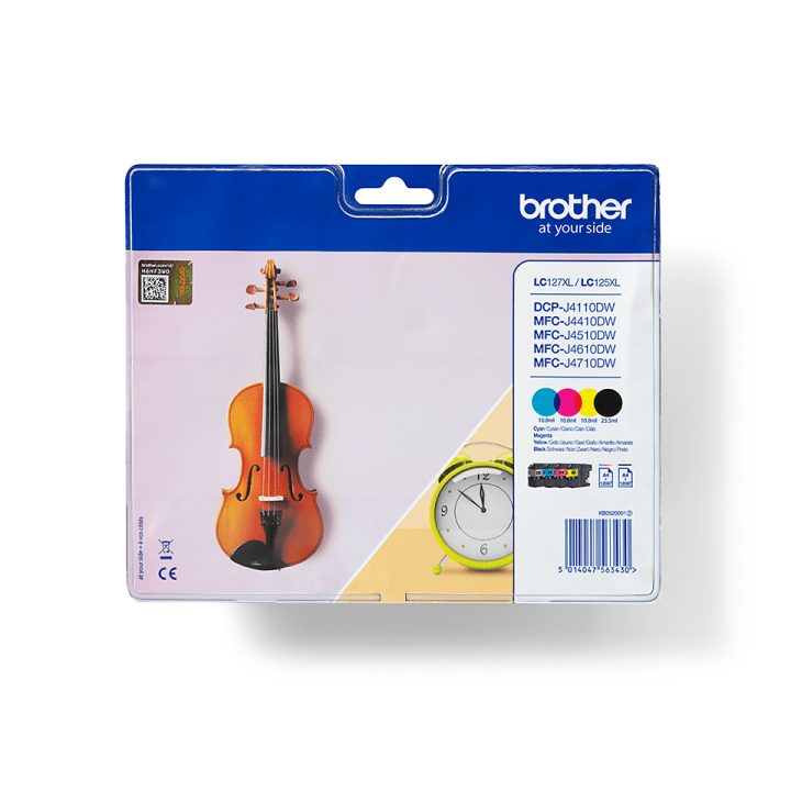 Brother LC127XLVALBP ink cartridge 4 piece(s) Original Black, Cyan…