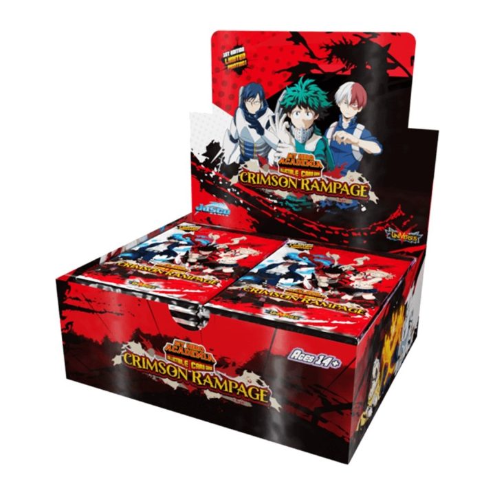 Jogo de cartas My Hero Academia booster pack Crimson Rampage 24…