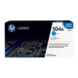 HP Cartucho de tóner original LaserJet 504A ciano