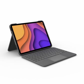 Logitech Folio Touch QWERTY Inglés internacional Smart Connector Gris