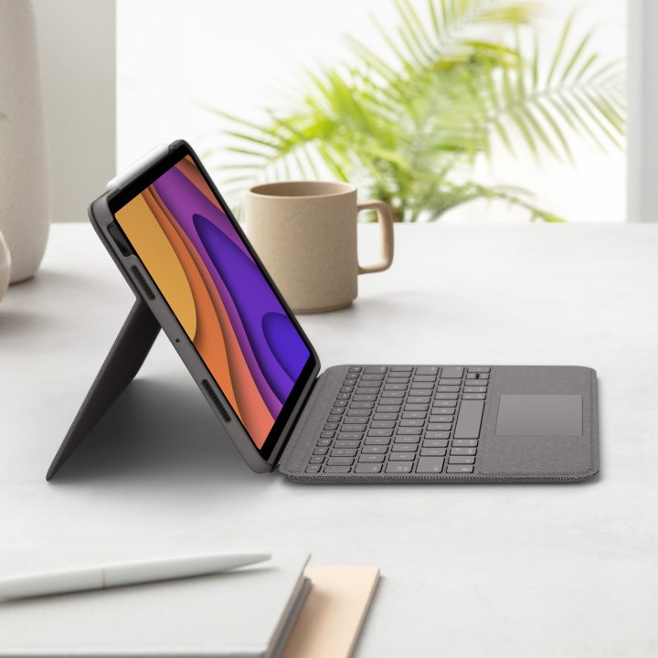 Logitech Folio Touch QWERTY Inglés internacional Smart Connector Gris
