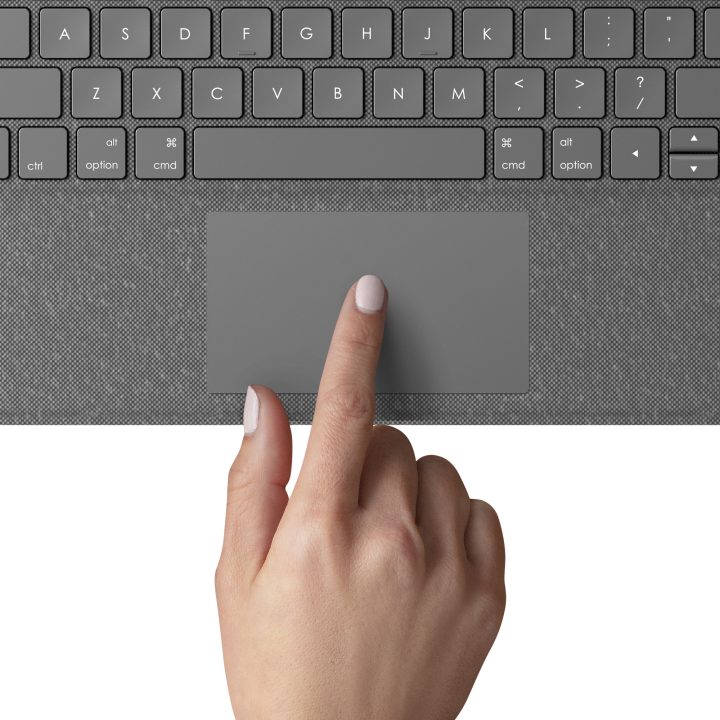 Logitech Folio Touch QWERTY Inglés internacional Smart Connector Gris