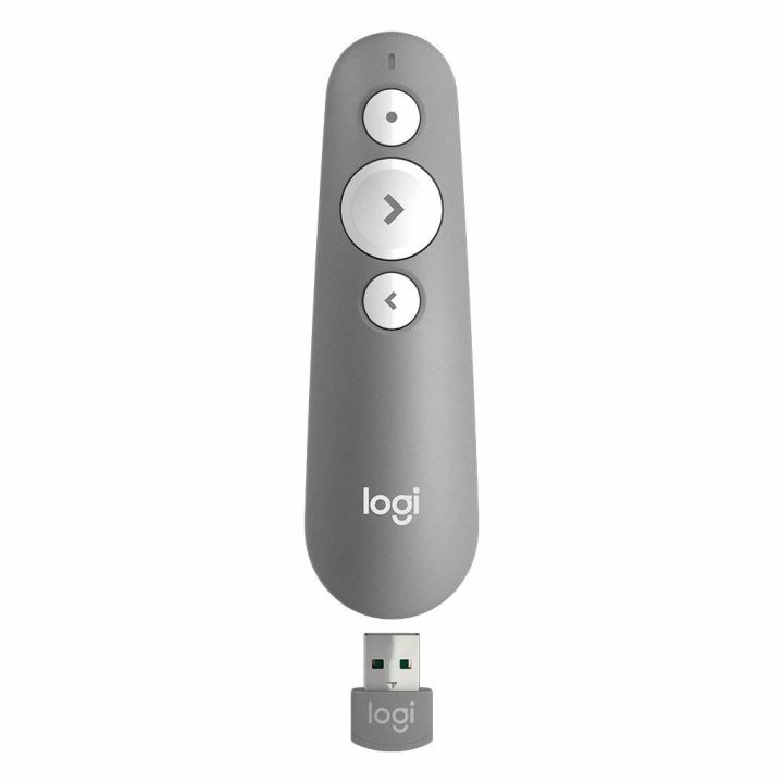 Logitech R500S Wireless Presentation Remote - Bluetooth-Medium Gray…