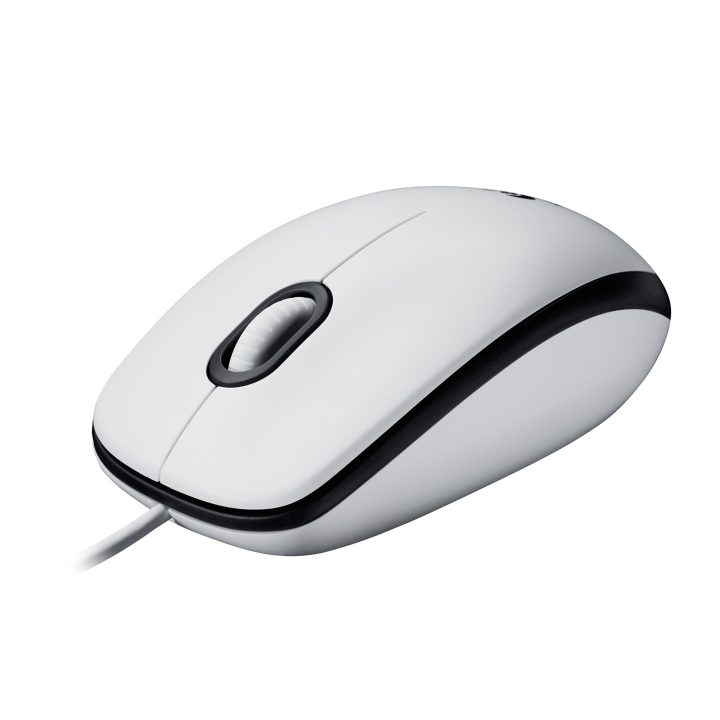 Logitech M100 White USB Mouse (910-006764)