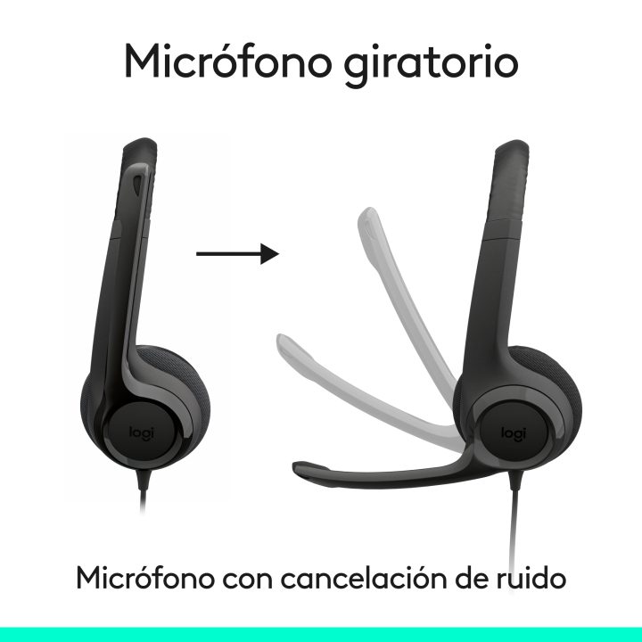 Logitech Auriculares com Cabo H390 para PC/Portátil, Auriculares…