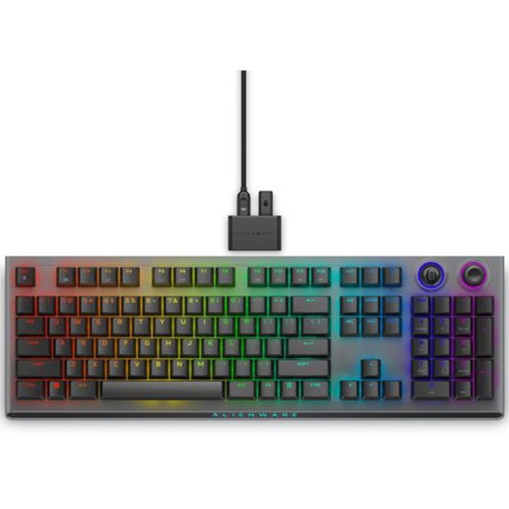 Alienware Tri-Mode AW920K Gaming Keyboard USB + RF Wireless +…