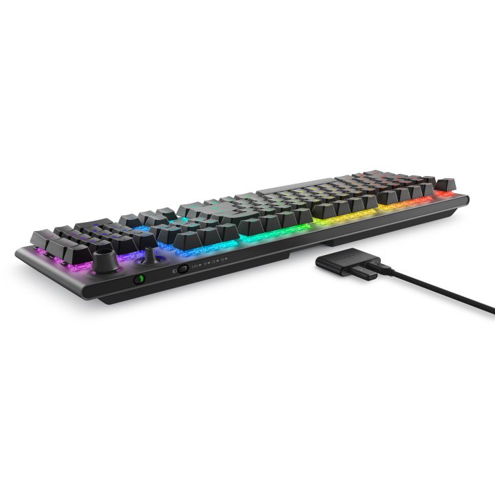 Alienware Tri-Mode AW920K Gaming Keyboard USB + RF Wireless +…