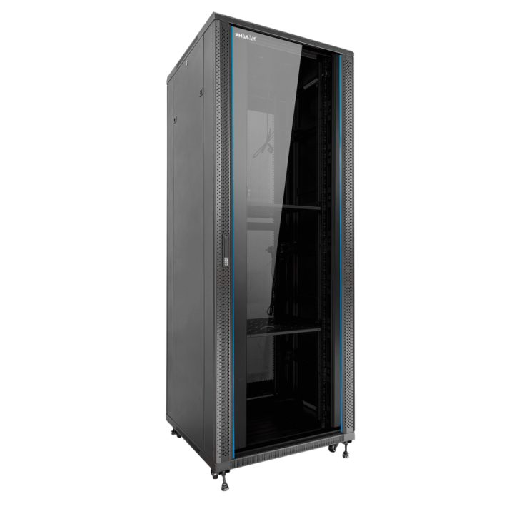 Armário rack de chão 19 polegadas Phasak Pro 42U preto 600X800…
