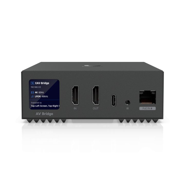Ubiquiti EAV-Bridge Enterprise Audio/Video Bridge 4K60 HDMI XLR PoE+