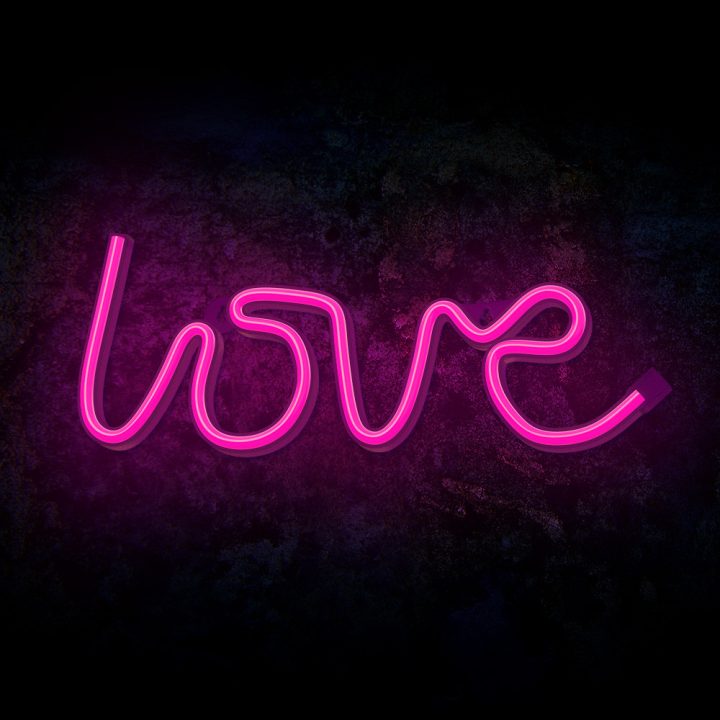 Forever neon LED love pink lamp (RTV100208)