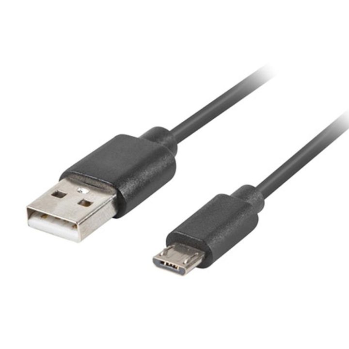 Cabo micro USB para USB 2.0 Lanberg 3m-macho-macho-negro…
