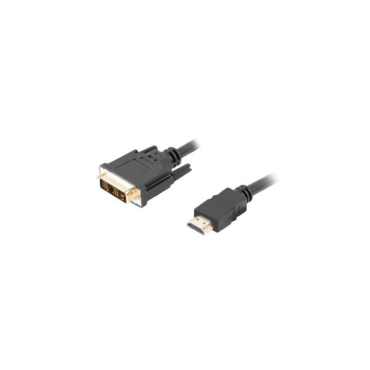 Cable HDMI Lanberg macho-DVI-d 18+1 macho single link 0.5m negro…