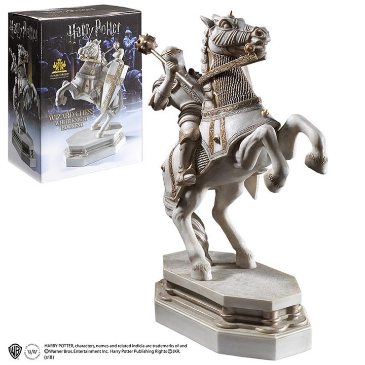 Soporte de libros the noble collection caballero blanco ajedrez de…