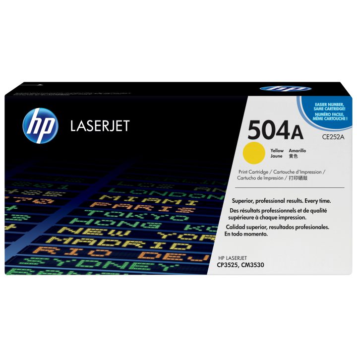 HP Cartucho de tóner original LaserJet 504A amarelo