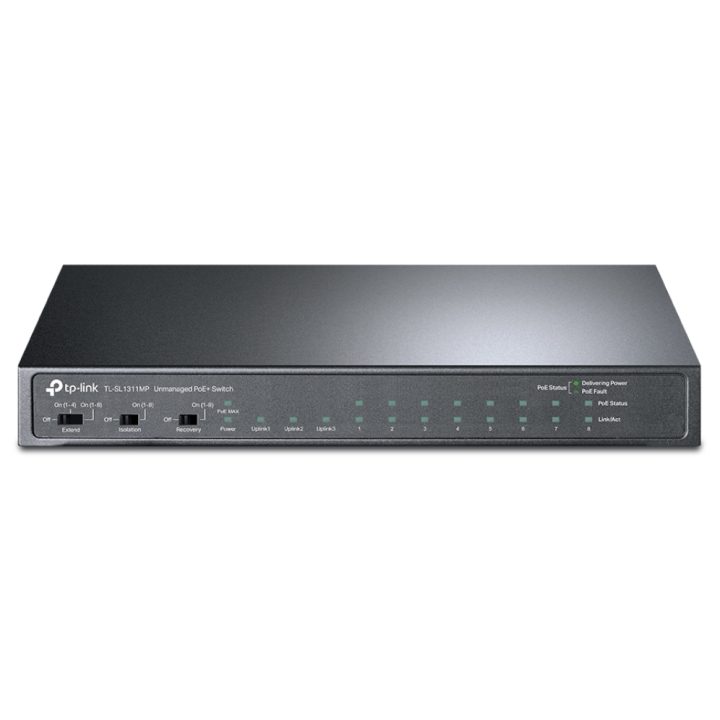 TP-Link TL-SL1311MP Unmanaged Fast Ethernet (10/100) PoE Switch Black