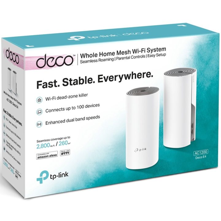 TP-Link Deco E4 (2-pack) Dual Band (2.4 GHz / 5 GHz) Wi-Fi 5…