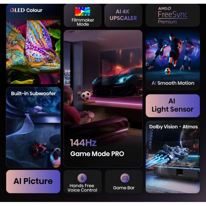 Hisense 100E7Q Pro 2.54 m 100" QLED 4K Smart TV