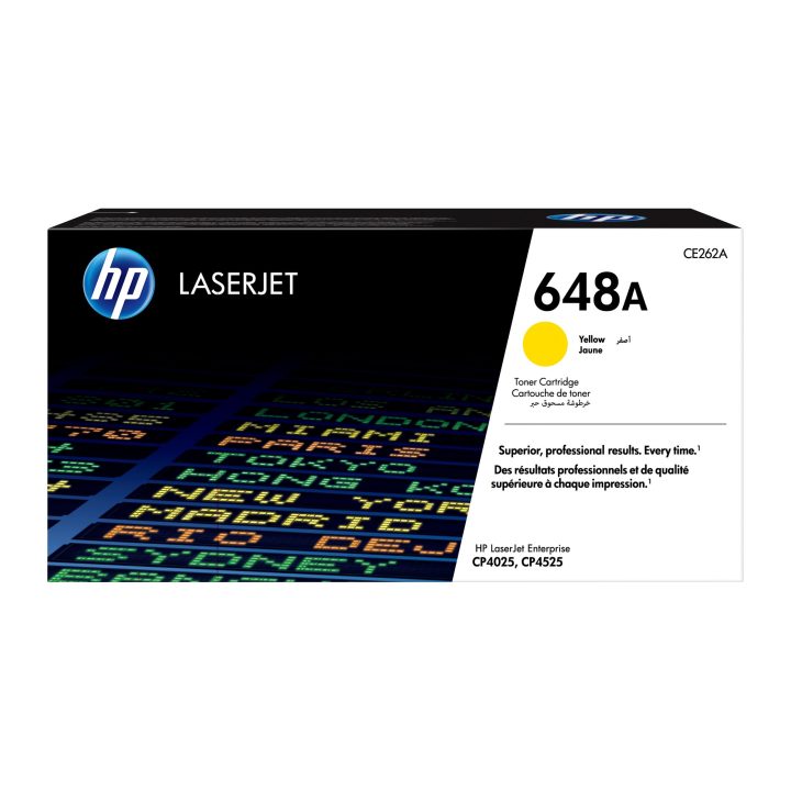 HP Cartucho de tóner original LaserJet 648A amarelo