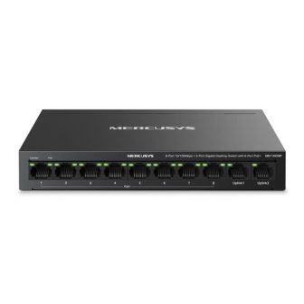 Mercusys MS110CMP 8-port 10/100 Mbps +2-port Gigabit desktop swicth…